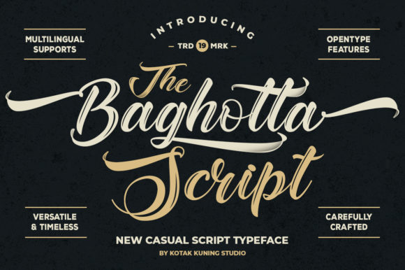 Baghotta Font Poster 1