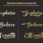Baghotta Font Poster 7