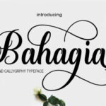 Bahagia Font Poster 1