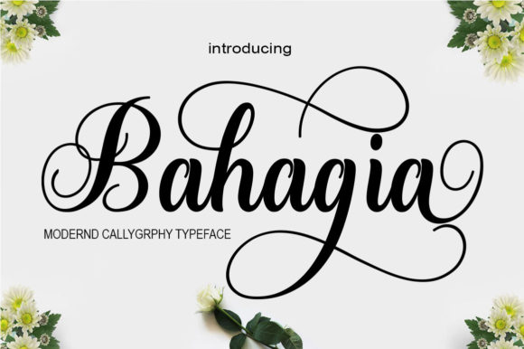 Bahagia Font Poster 1