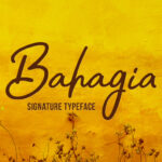 Bahagia Font Poster 1