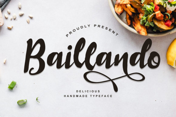 Baillando Font Poster 1