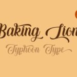 Baking Lion Font Poster 1