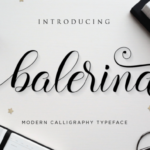 Balerina Script Font Poster 1