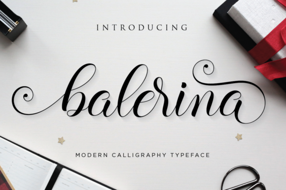 Balerina Script Font Poster 1