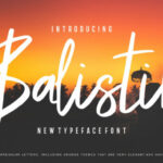 Balistik Font Poster 1