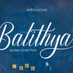 Balithya Font Poster 1