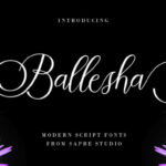 Ballesha Font Poster 1