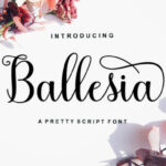 Ballesia Script Font Poster 1