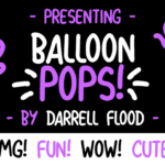 Balloon Pops Font Poster 1