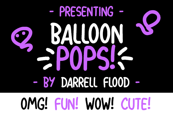 Balloon Pops Font Poster 1