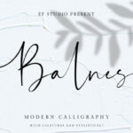 Balnes Font Poster 1