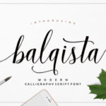 Balqista Script Font Poster 1