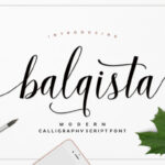 Balqista Script Font Poster 1