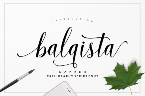 Balqista Script Font Poster 1