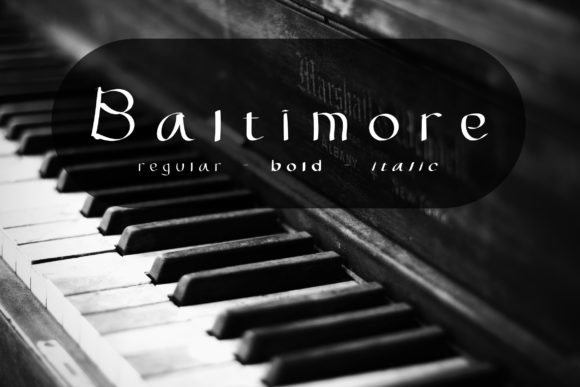 Baltimore Font Poster 1