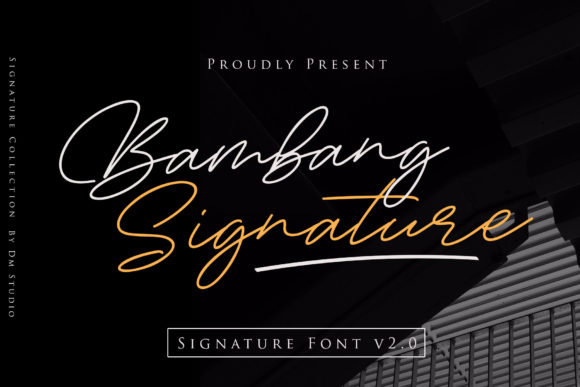 Bambang Signature Font Poster 1