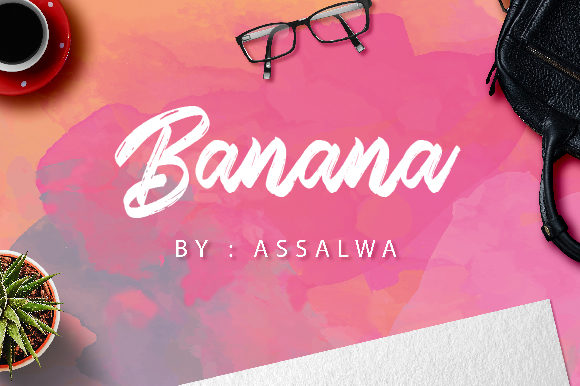 Banana Font Poster 1