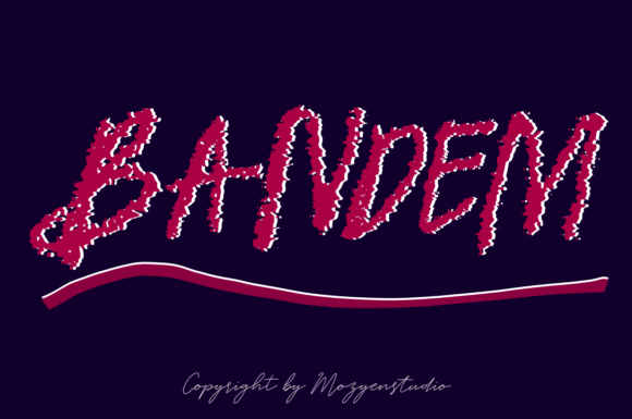 Bandem Font Bandem Font Poster 1