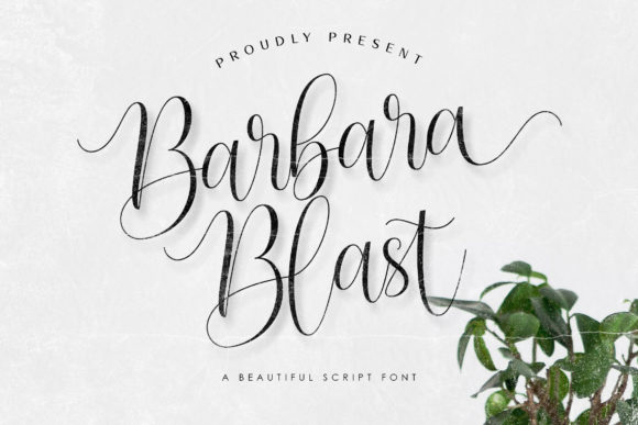 Barbara Blast Font Poster 1
