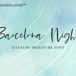 Barcelona Nights Font Poster 1
