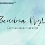 Barcelona Nights Font Poster 1