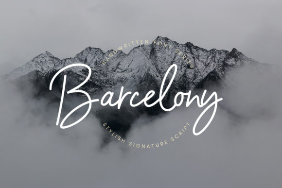 Barcelony Font Poster 1