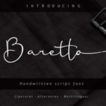 Baretto Font Poster 1