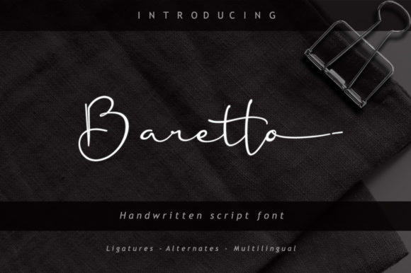 Baretto Font Poster 1