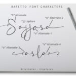 Baretto Font Poster 5