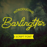 Barlingtton Script Font Poster 1
