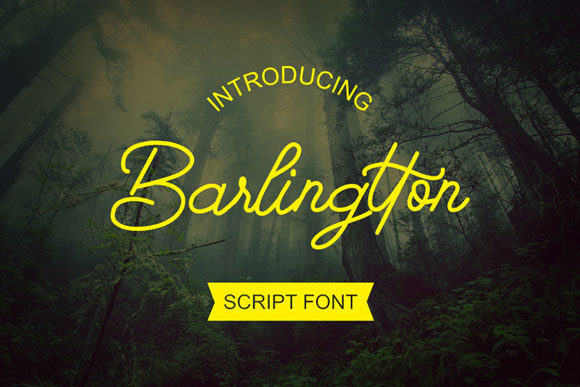 Barlingtton Script Font Poster 1