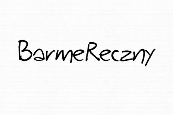 Barme Reczny Font Poster 1