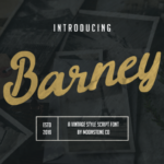 Barney Font Poster 1