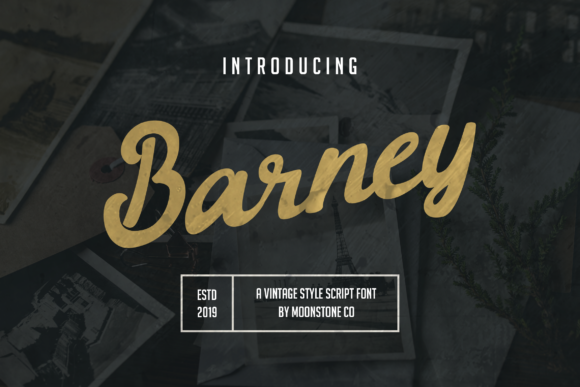 Barney Font Poster 1