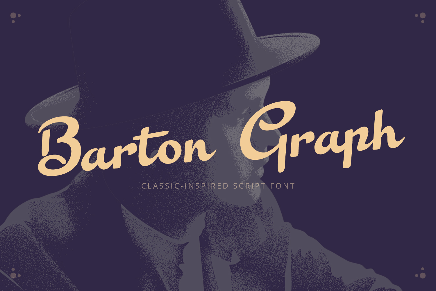 Barton Graph Font Poster 1