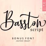 Basston Script Font Poster 1