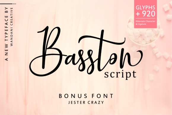 Basston Script Font Poster 1