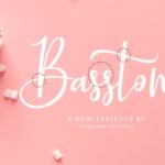 Basston Script Font Poster 4