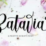 Batavia Script Font Poster 1