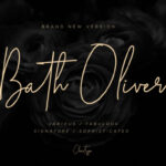Bath Oliver Font Poster 1