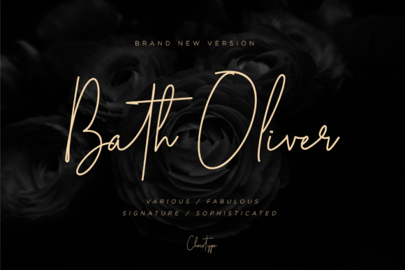Bath Oliver Font Poster 1