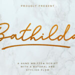 Bathilda Font Poster 1