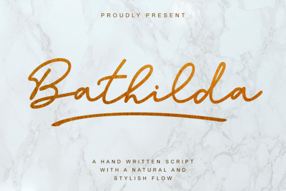 Bathilda Font Poster 1