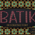 Batik Font Poster 1