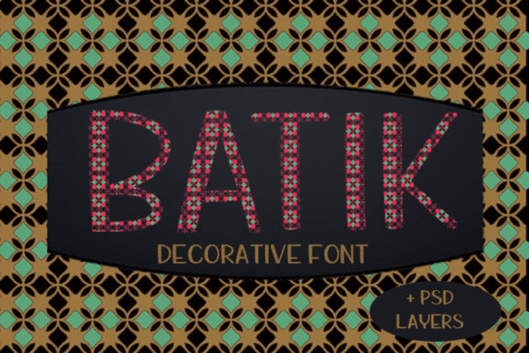 Batik Font Poster 1