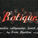 Batique Font Poster 1