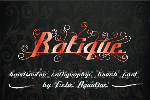 Batique Font Poster 1