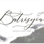 Batrisyia Script Font Poster 1