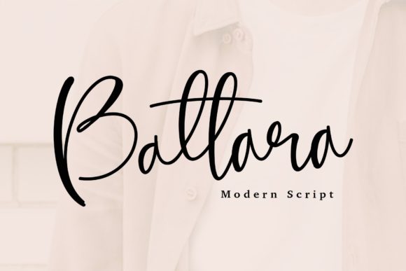 Battara Script Font Poster 1